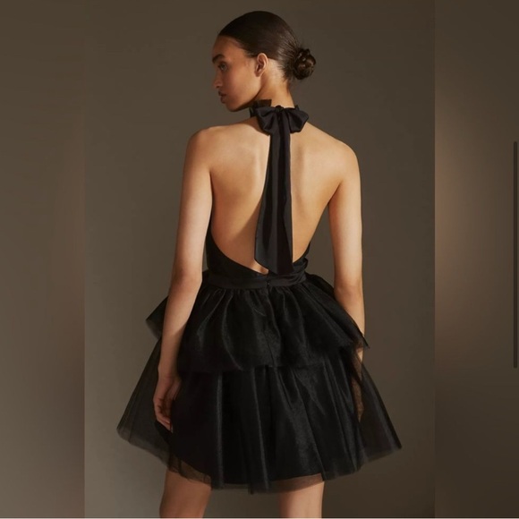 Anthropologie Hutch Tulle Halter Mini Dress - Picture 2 of 13